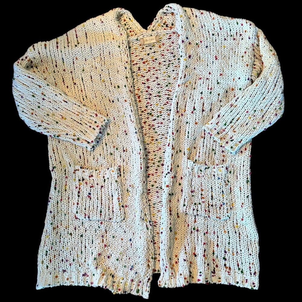 Altar'd State Longline Open Front Bobble Boho Cardigan S